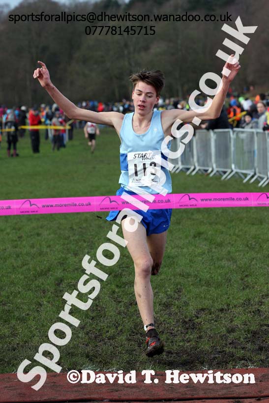 Boys under-15 Northern Cross Country Champs., Witton Park, Blackburn. Photo: David T. Hewitson/Sports for All Pics